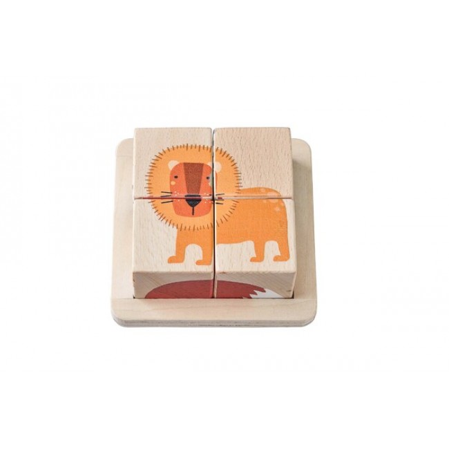 Wooden Block Puzzle - Jungle Animals